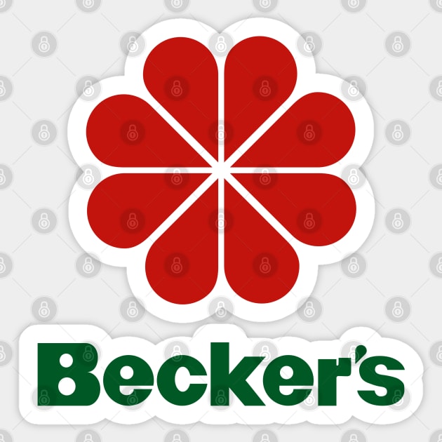 Beckers (T-shirt) Sticker by Studio Marimo